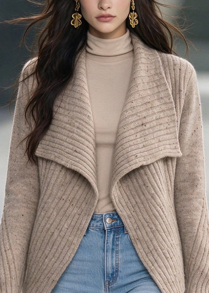 Damen Winterjacke im Cardigan-Stil mit asymmetrischer Linie (2)