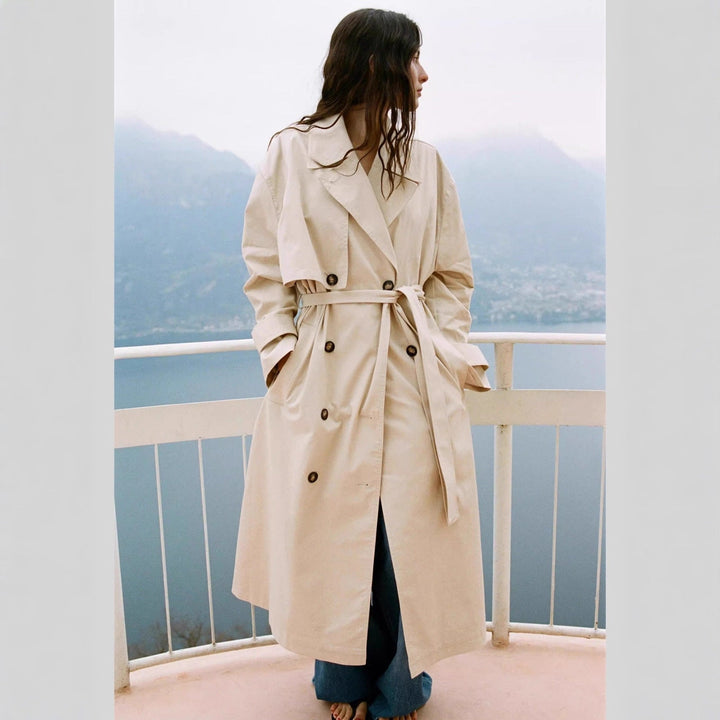 Damen Winterjacke im klassischen Trenchcoat-Stil (4)