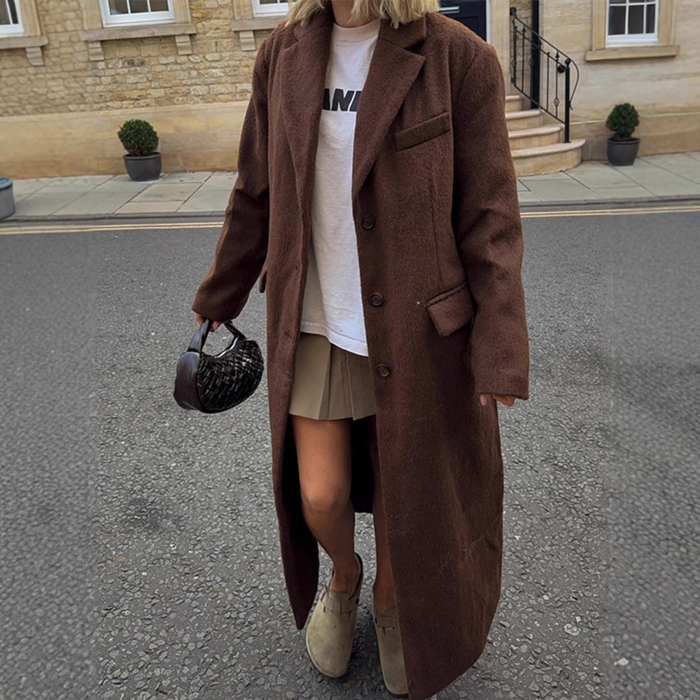 Damen Winterjacke im Teddy-Look mit Oversized-Schnitt