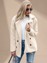 Ella | Damen Winterjacke im Teddy-Stil aus Plusch