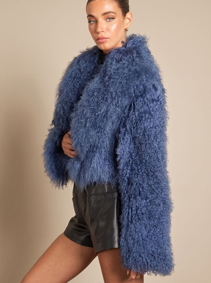 Damen Winterjacke im Teddy-Stil Cropped (5)