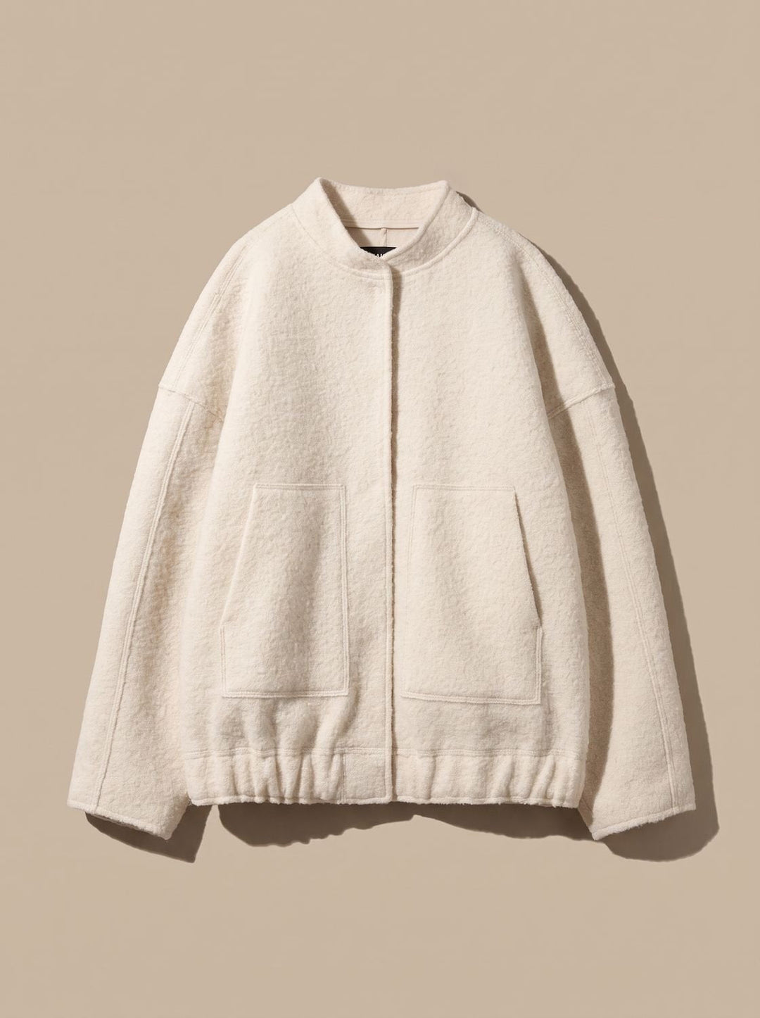 Damen Winterjacke im Teddystil Oversized in Beige