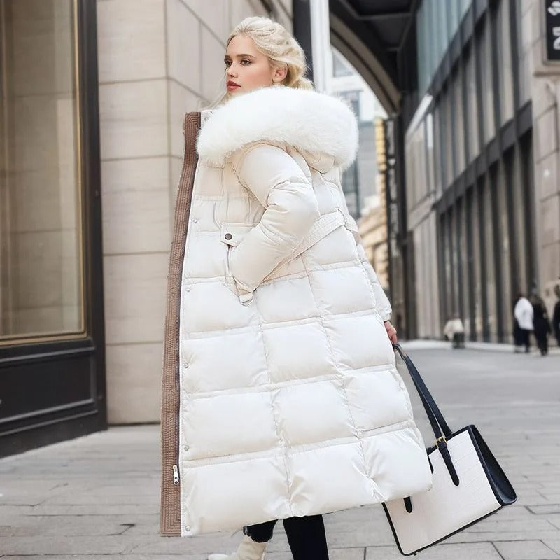 Damen Winterjacke lang mit Stehkragen (3)