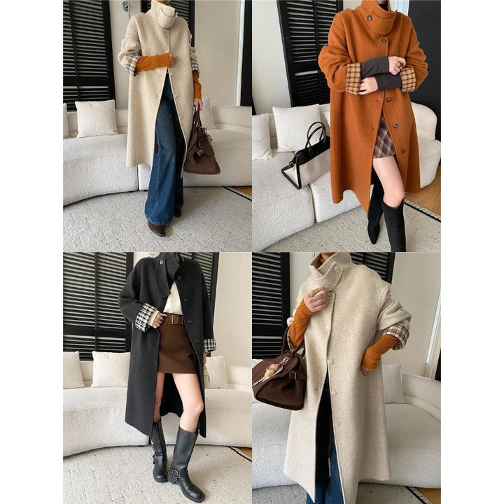 Damen Winterjacke Langer Schnitt aus Wolle (5)