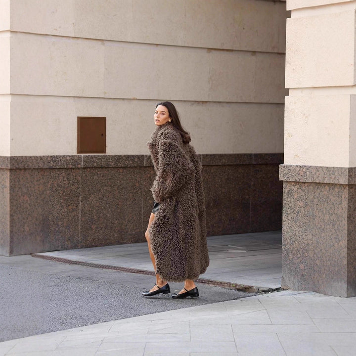 Damen Winterjacke Maxilänge im Teddy-Look (4)