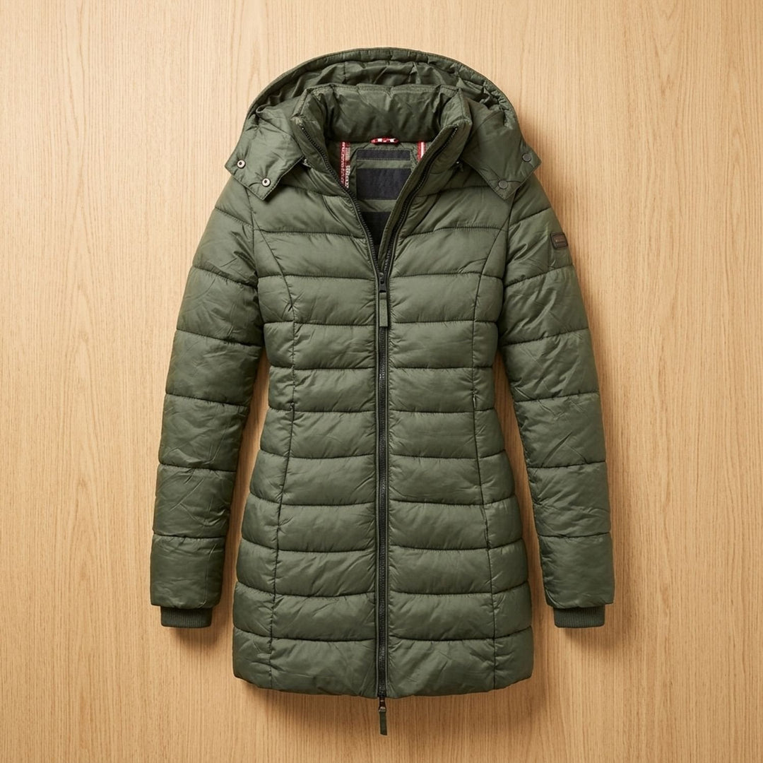 Damen Winterjacke Midi im Taillierten Schnitt (4)