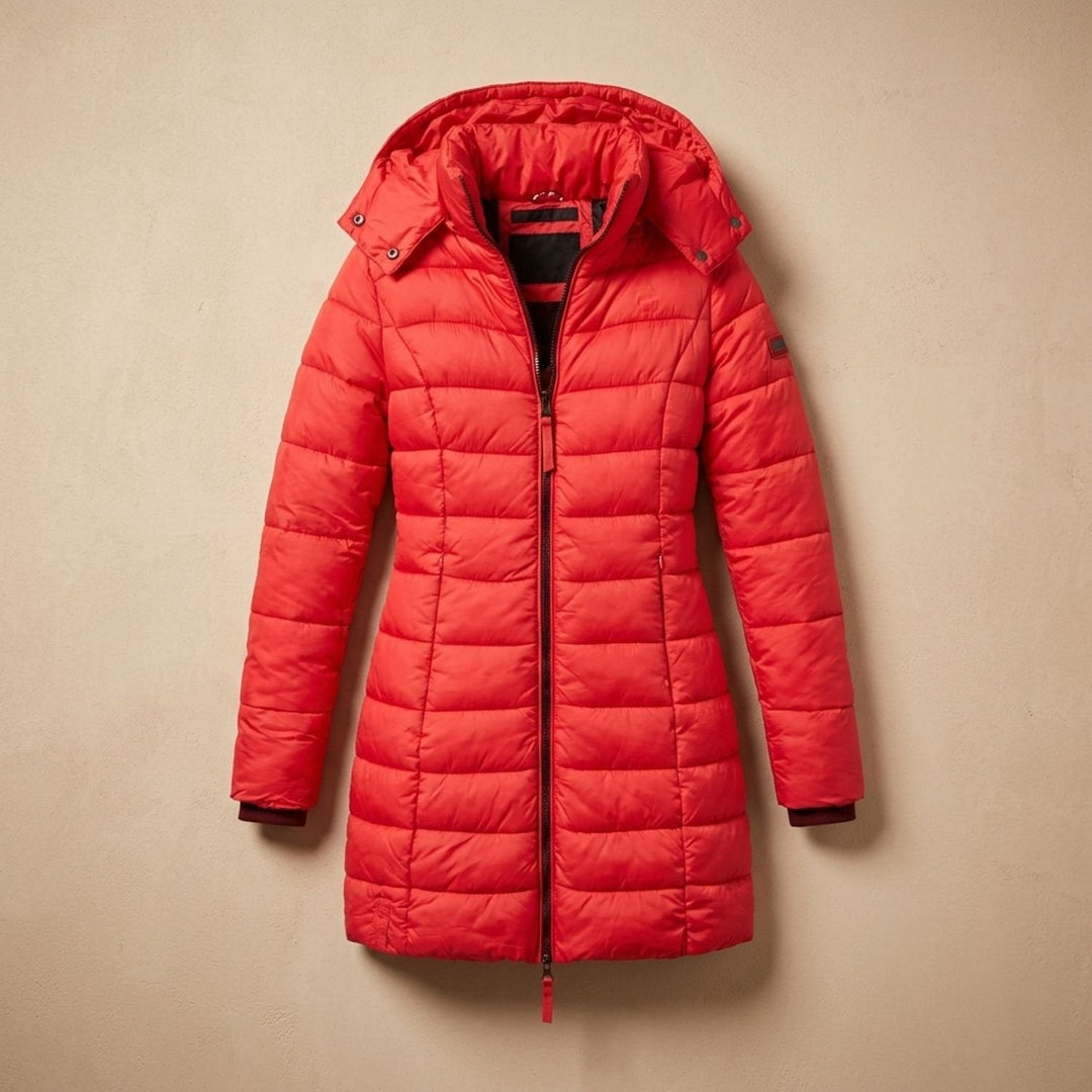 Damen Winterjacke Midi im Taillierten Schnitt (6)