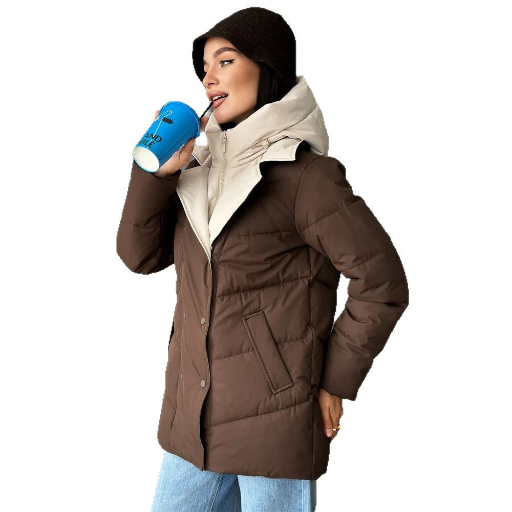 Damen Winterjacke mit abnehmbarer Steppweste zum Schichten (5)