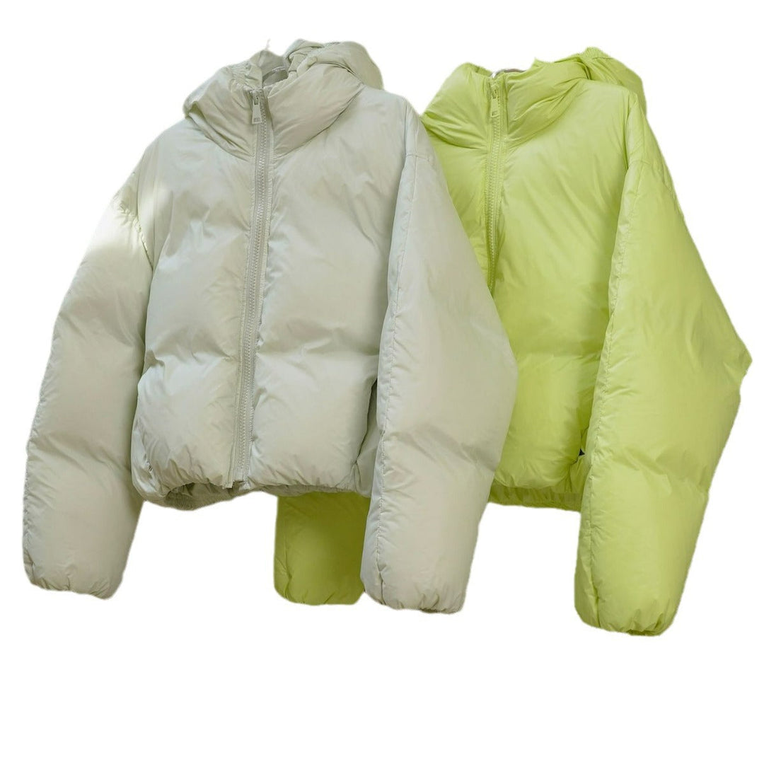Damen Winterjacke mit Kapuze Boxy-Schnitt (5)