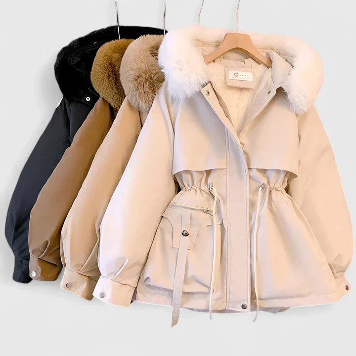 Damen Winterjacke mit Kapuze für den Herbst (5)