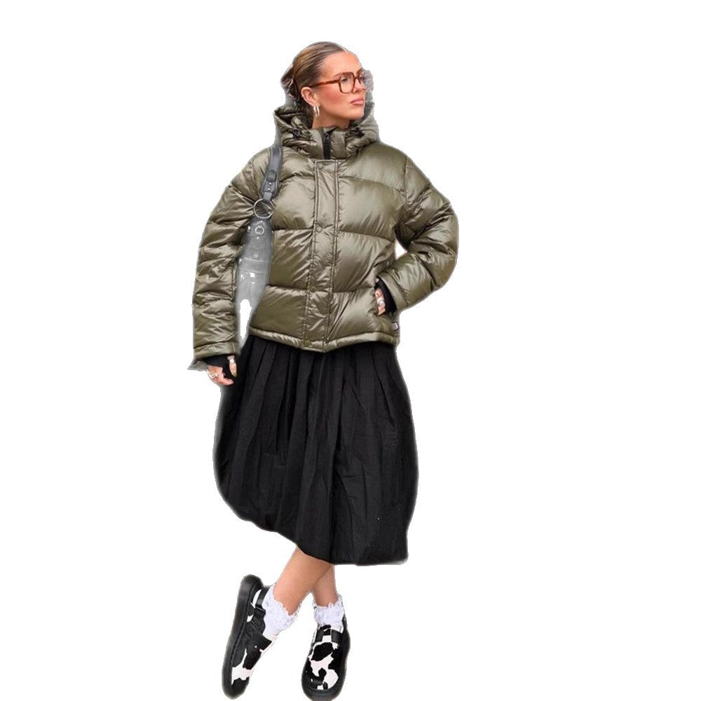 Damen Winterjacke mit Kapuze im Boxy-Stil (5)