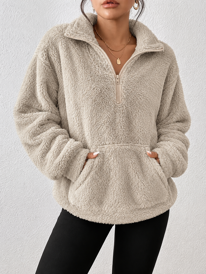 Damen Winterjacke mit Kapuze im Oversize-Stil