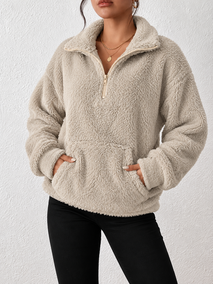 Damen Winterjacke mit Kapuze im Oversize-Stil (3)