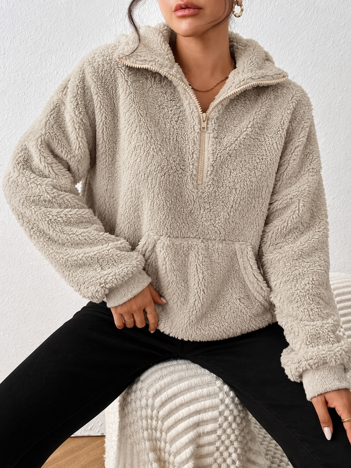 Damen Winterjacke mit Kapuze im Oversize-Stil (4)