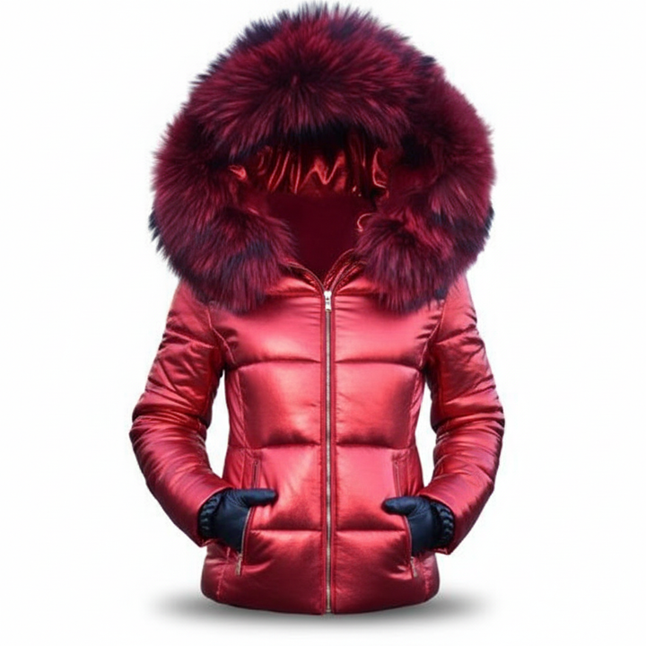 Damen Winterjacke mit Kapuze, wasserdicht (10)