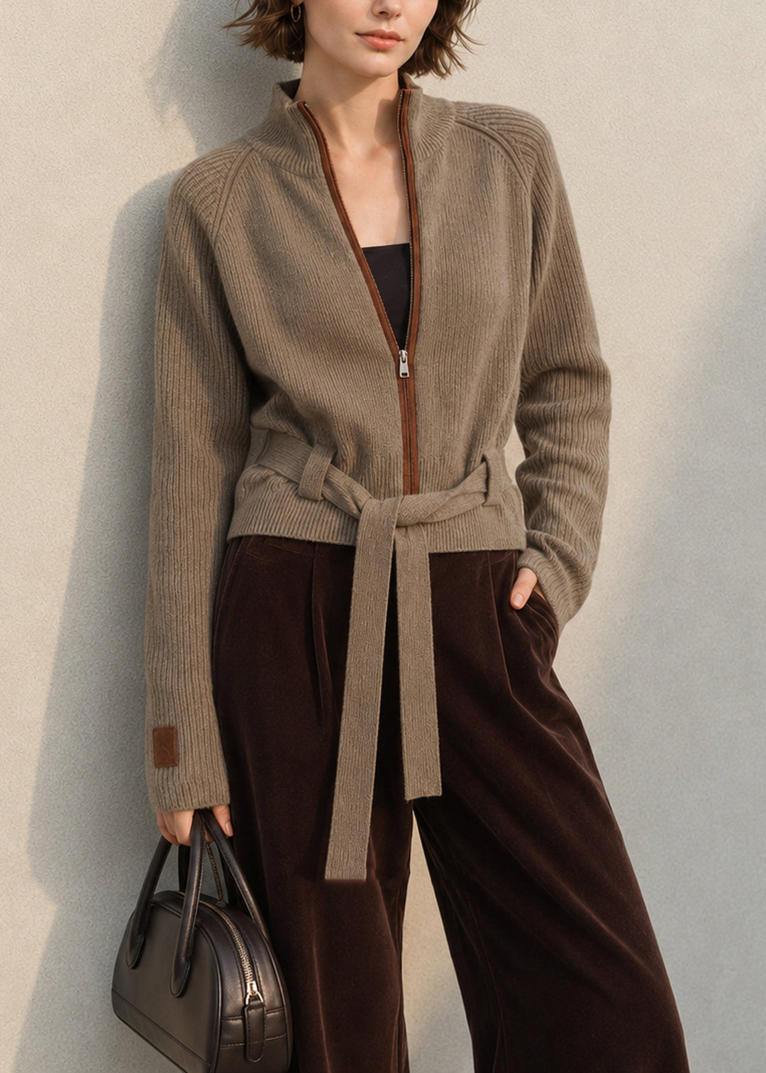 Damen Winterjacke mit Schnürdetails für vielseitiges Styling (2)