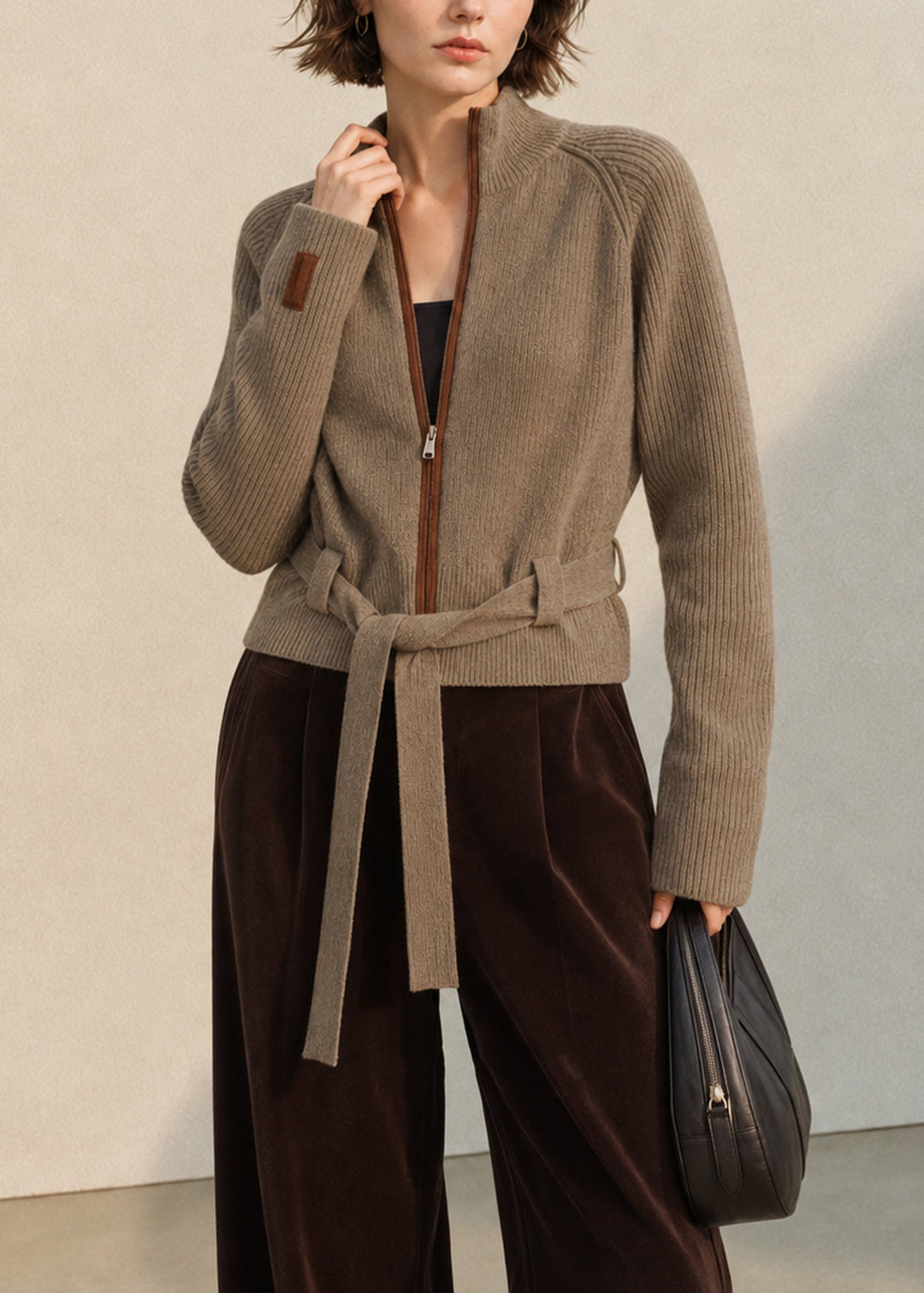 Damen Winterjacke mit Schnürdetails für vielseitiges Styling (5)