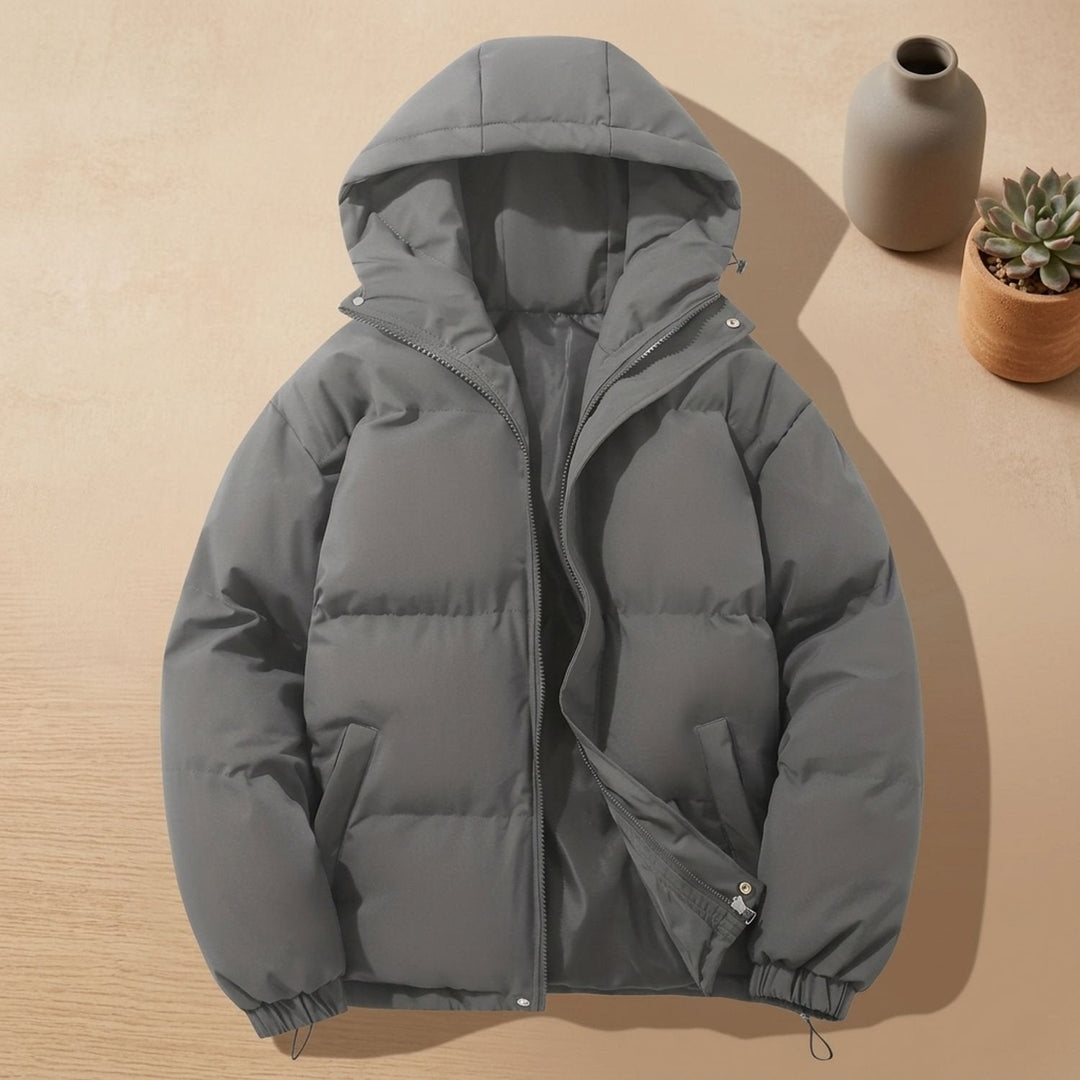 Damen Winterjacke mit Steppoptik für kalte Tage in Dunkelgrau
