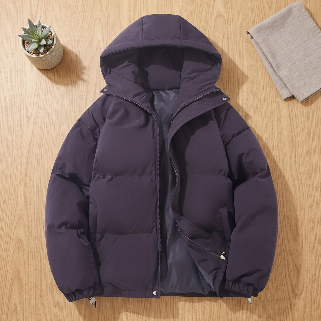 Damen Winterjacke mit Steppoptik für kalte Tage in Lila