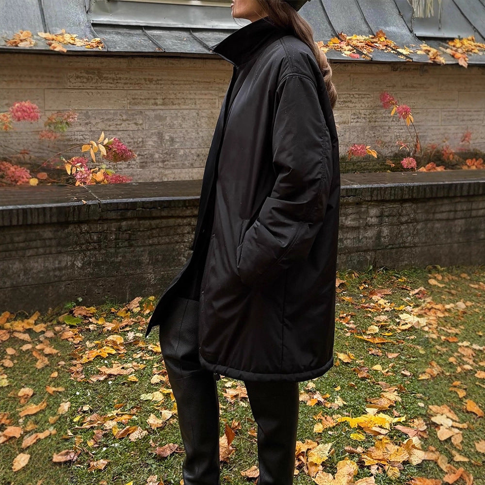 Damen Winterjacke mittellang, gesteppt im Oversized-Stil (3)