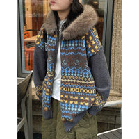 Charlotte | Damen Winterjacke Oversize mit Kunstfellkapuze