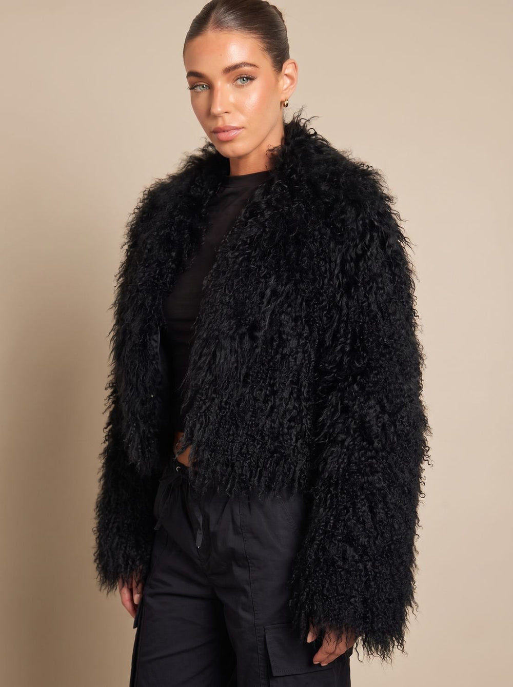 Damen Winterjacke Oversized im Teddy-Stil (2)