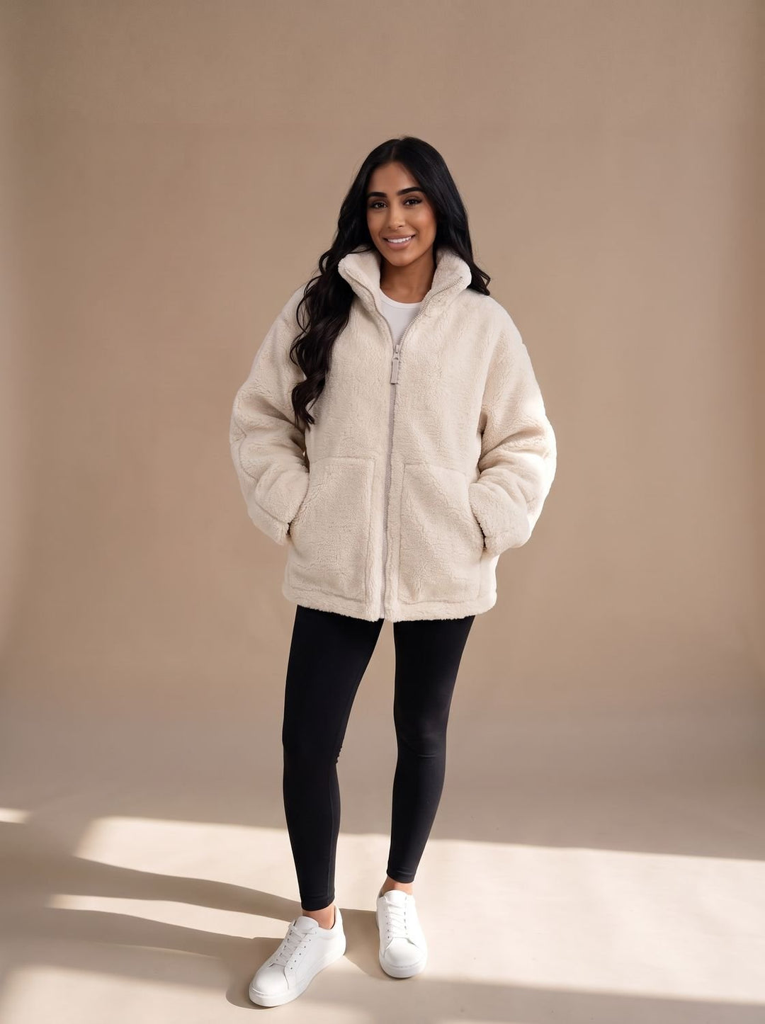 Damen Winterjacke Oversized im Teddy-Stil (6)