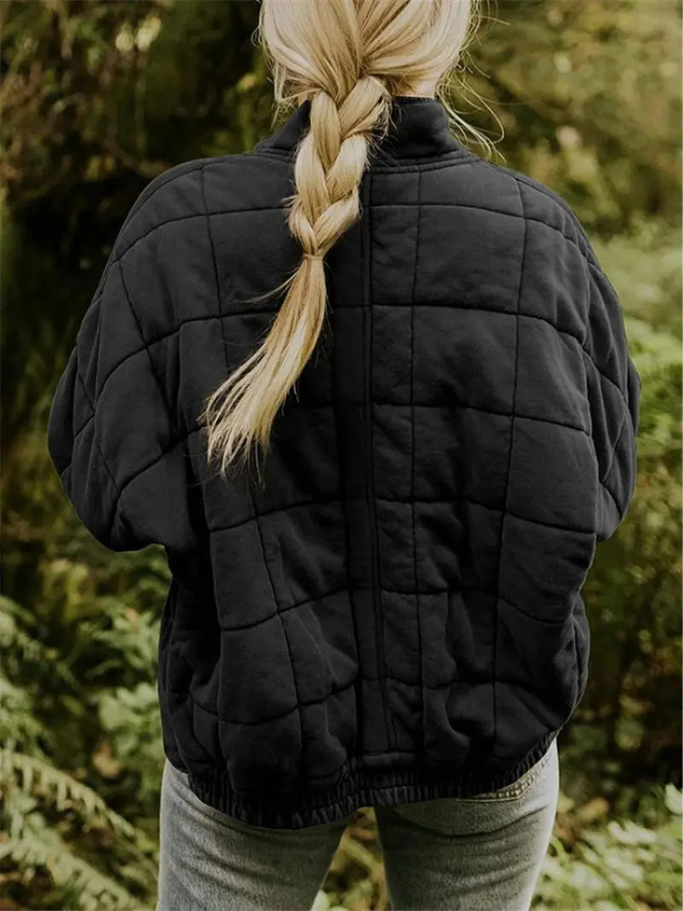 Damen Winterjacke Oversized mit Steppung und Taschen (13)