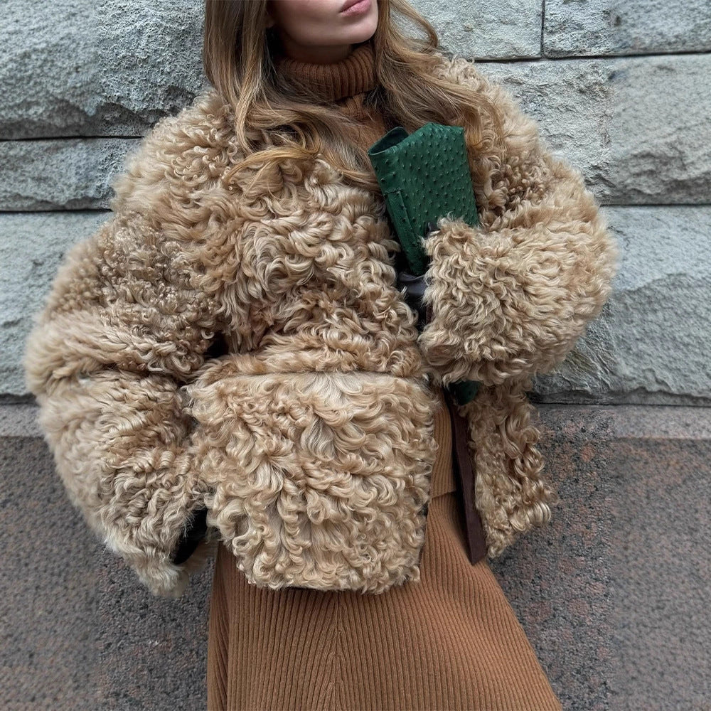 Damen Winterjacke Teddy-Kunstfell im Oversize-Schnitt (2)