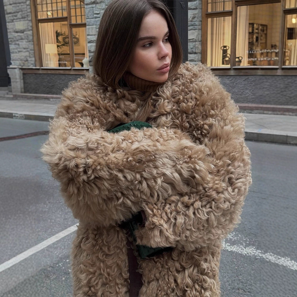 Damen Winterjacke Teddy-Kunstfell im Oversize-Schnitt (3)