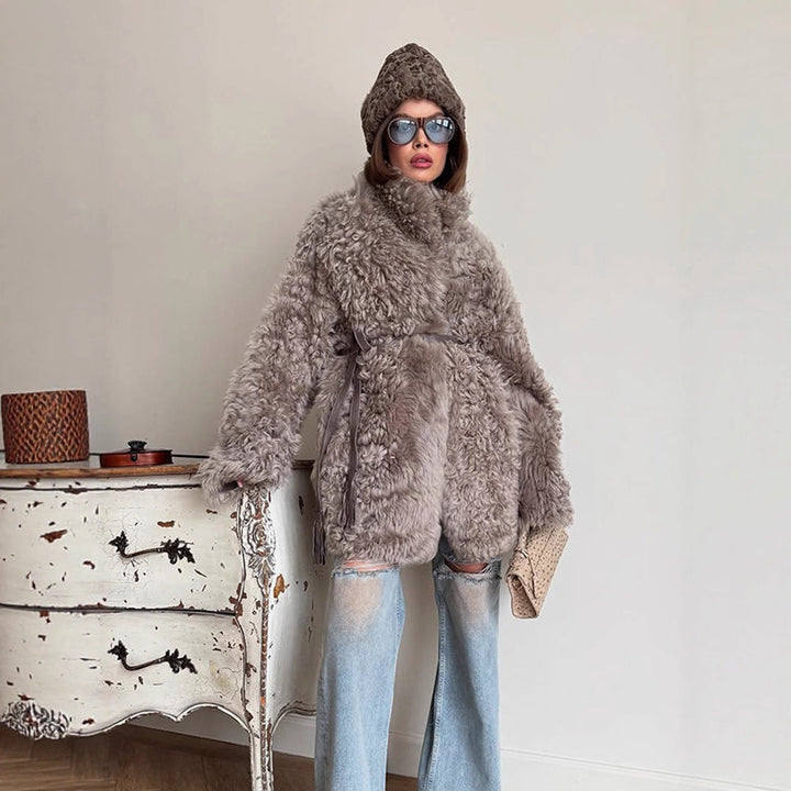 Damen Winterjacke Teddy-Kunstfell im Oversized-Schnitt (3)