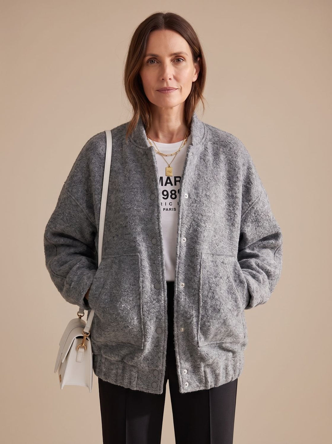 Damen Winterjacke Teddy mit gemütlichem Rundhals (10)