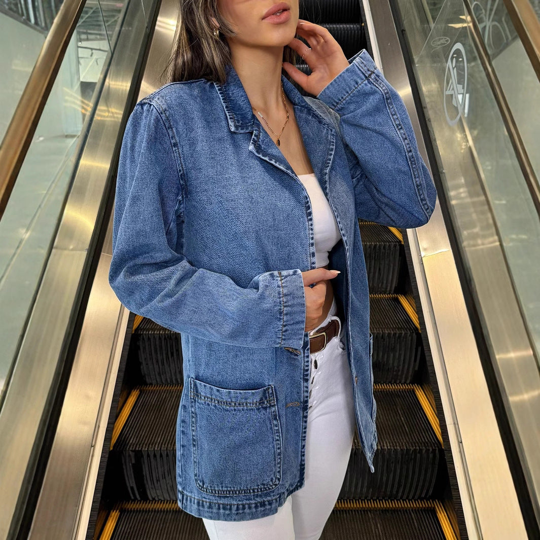 Damen Winterjacke zum Layern aus Denim (4)