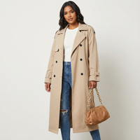 Melina | Damen Wintermantel elegant mit Taillengürtel