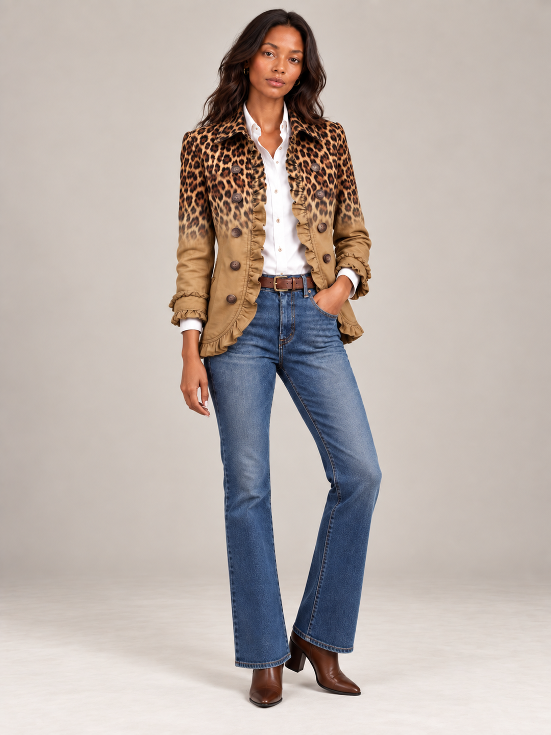 Damen Wintermantel im Trenchcoat-Stil mit Leopardenmuster (9)