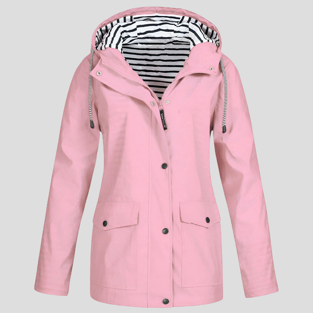 Damen Wintermantel Wasserdicht mit Isolierung in Rosa