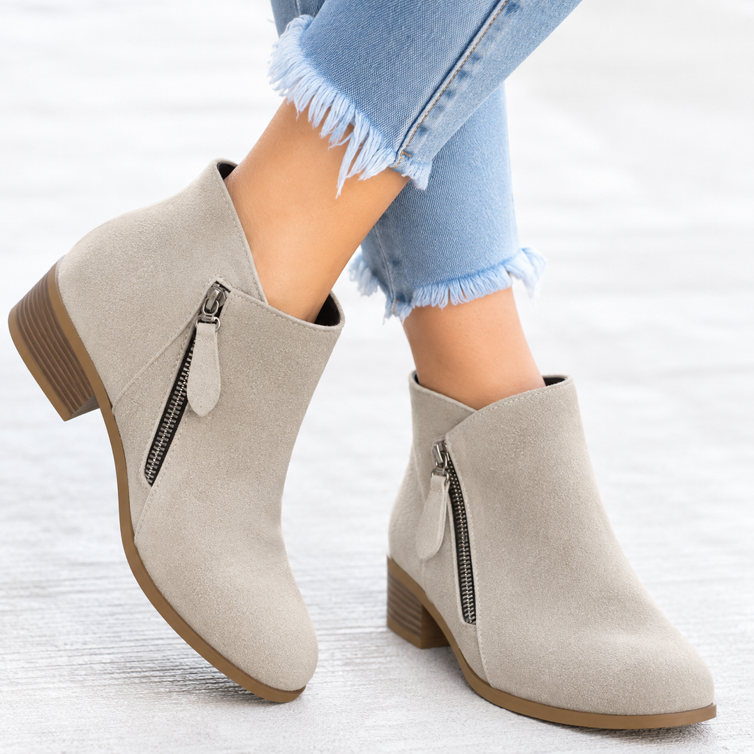 Damen Winterschuhe für stabilen, bequemen Alltag in Beige