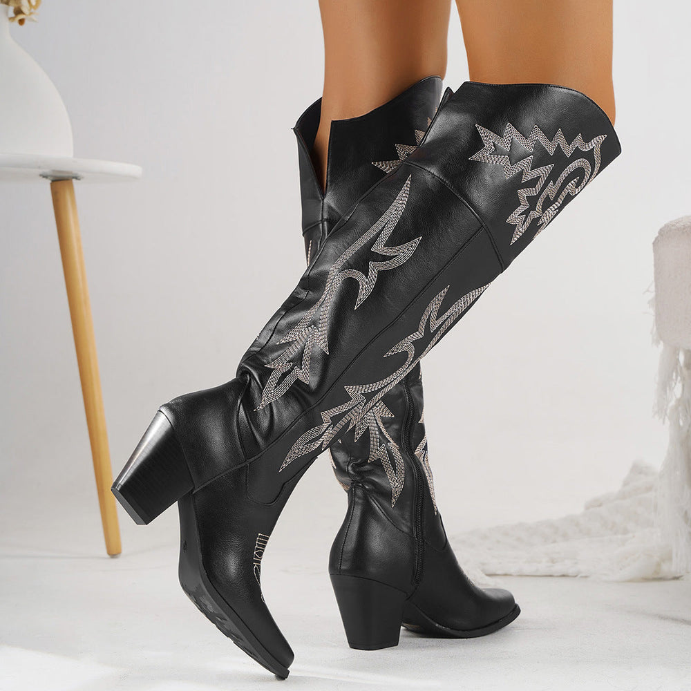 Damen Winterstiefel mit stilvollem Western-Flair (2)