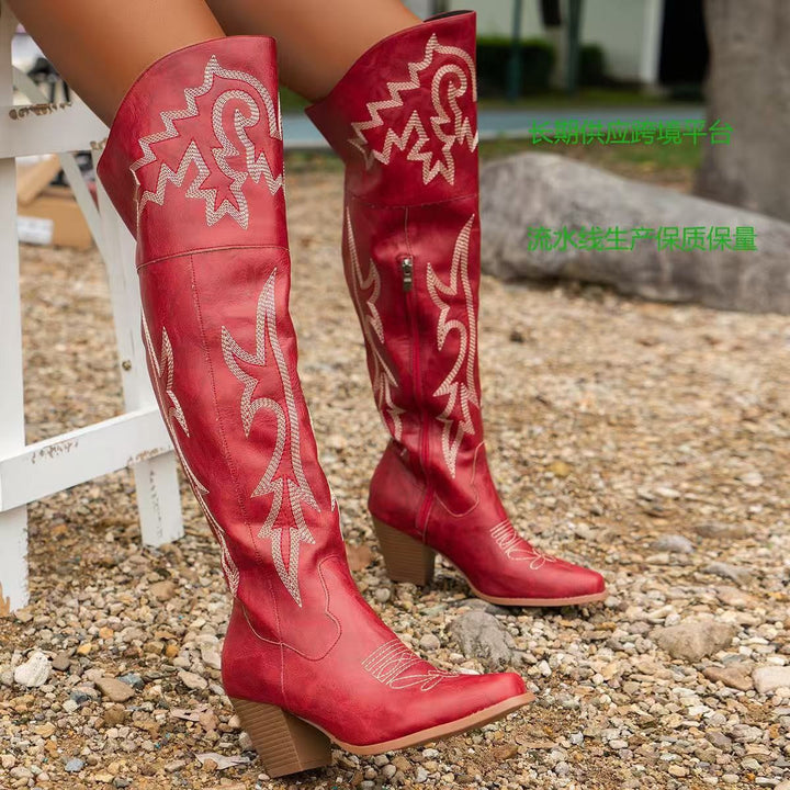 Damen Winterstiefel mit stilvollem Western-Flair (3)