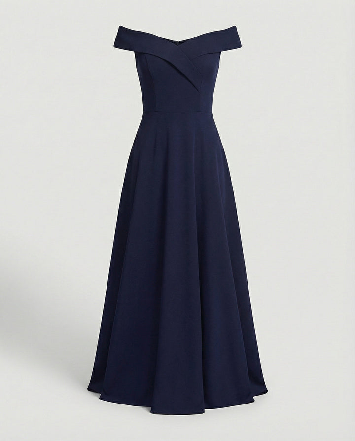 Damen Wunderschönes Maxikleid für Hochzeitsgäste in Blau