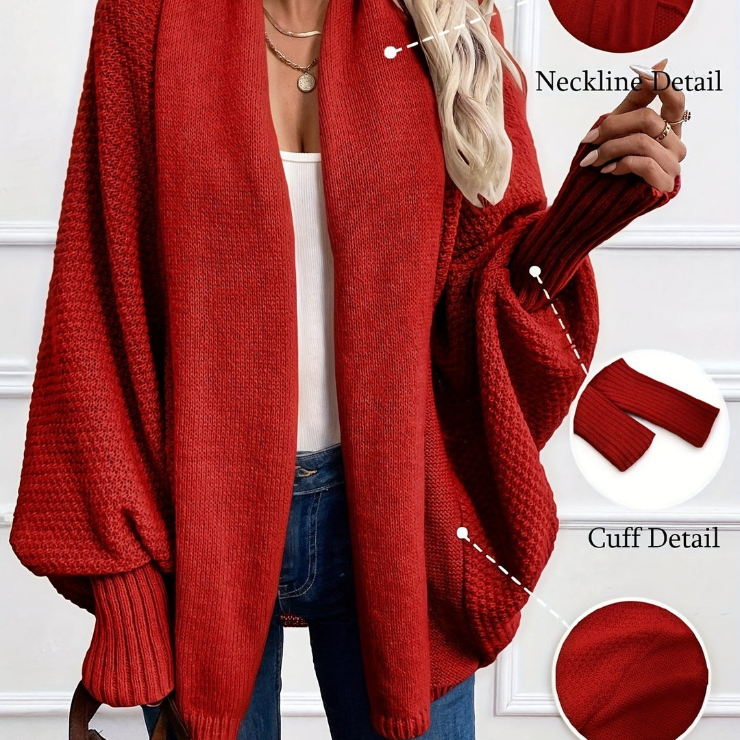 Drapierter Shawl-Collar Cardigan in Brick Red