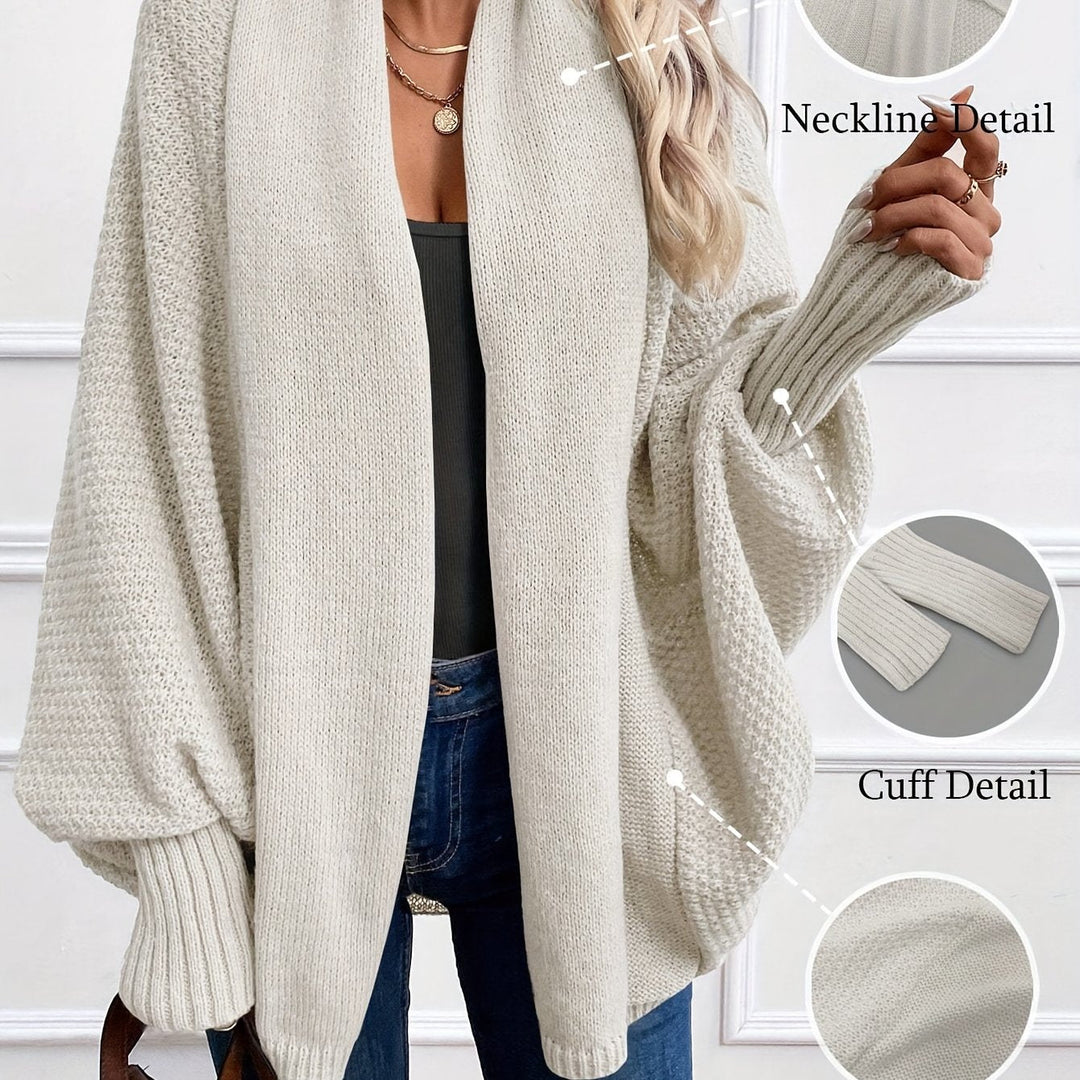 Drapierter Shawl-Collar Cardigan in Milky