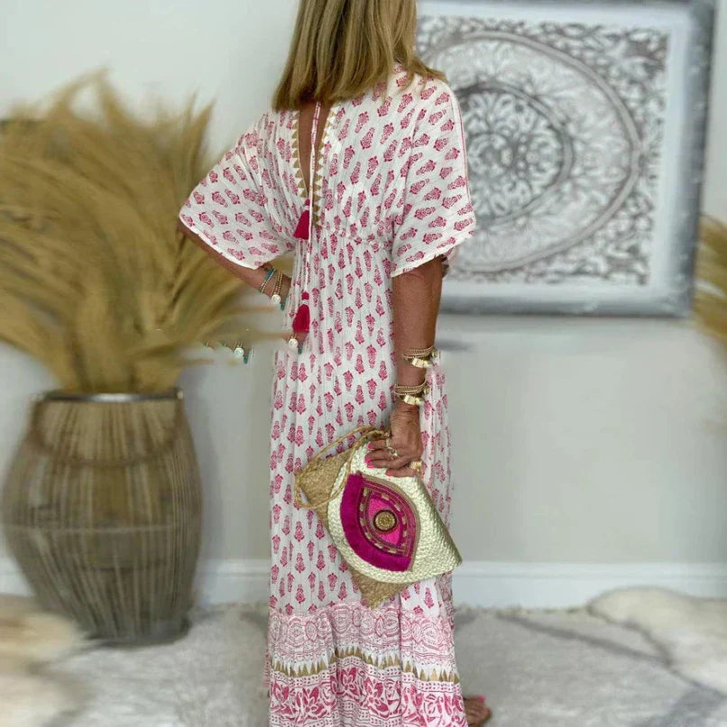 Dress | Boho Print Maxi Summer (3)