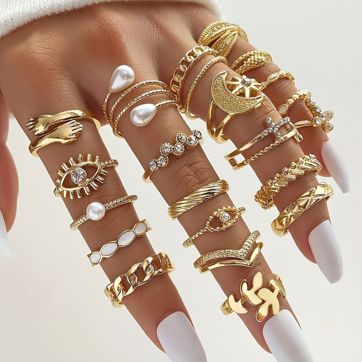 Vintage Mix und Match Ring Set