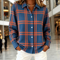 Marie | Elegante Damen Bluse aus Flanell mit Langarm