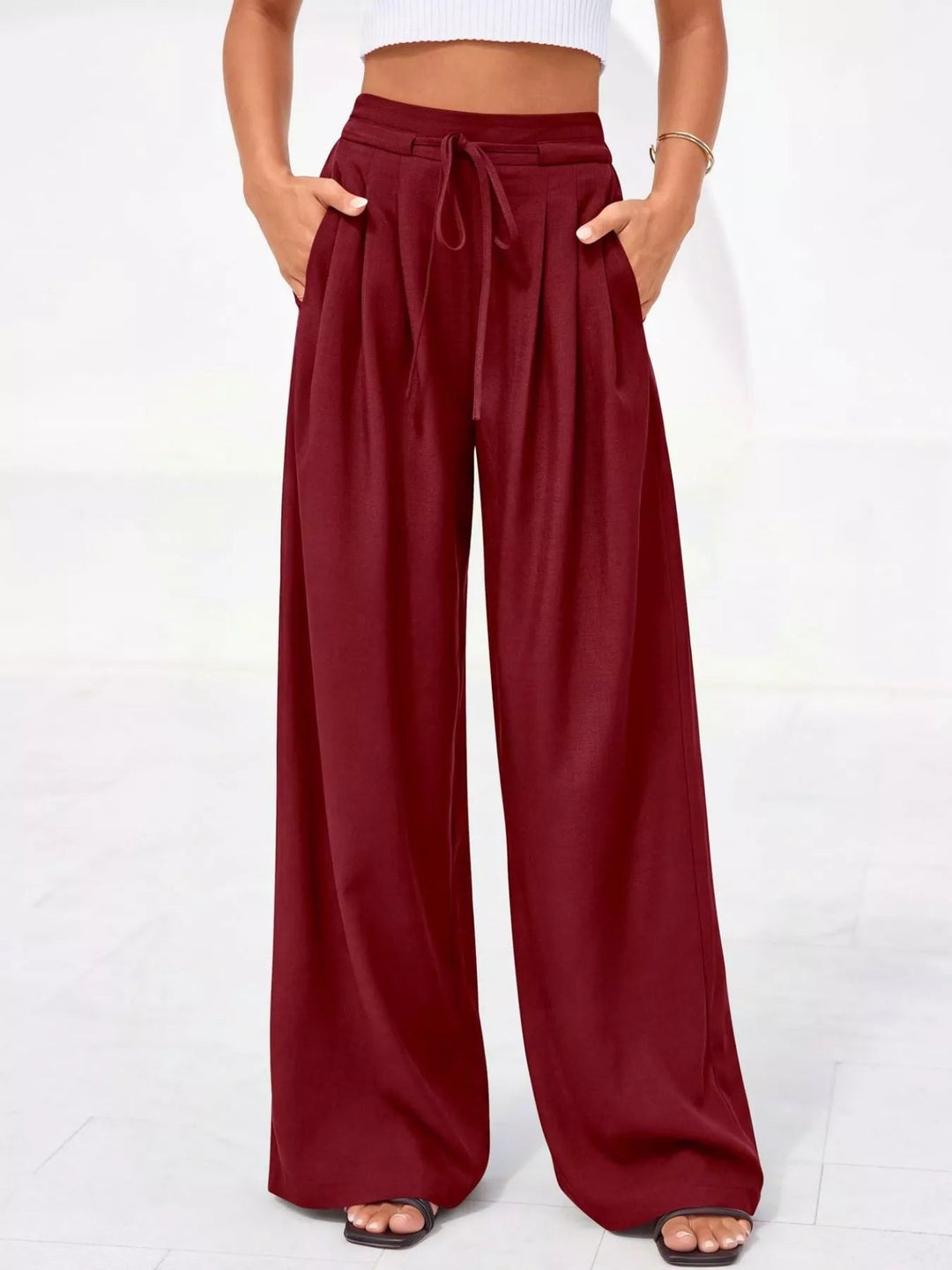 Elegante Damen Hosen mit hoher Taille (11)