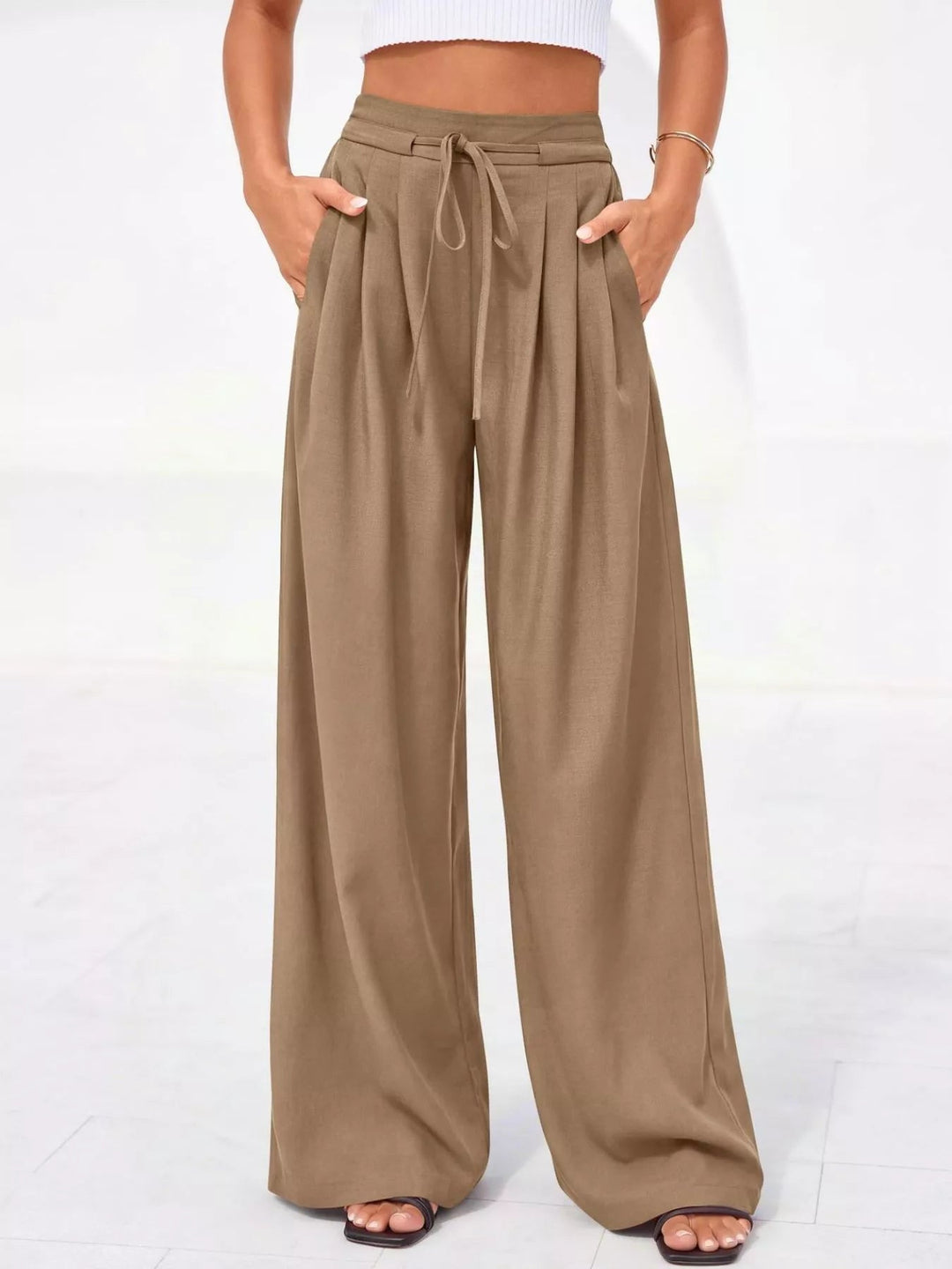 Elegante Damen Hosen mit hoher Taille (15)