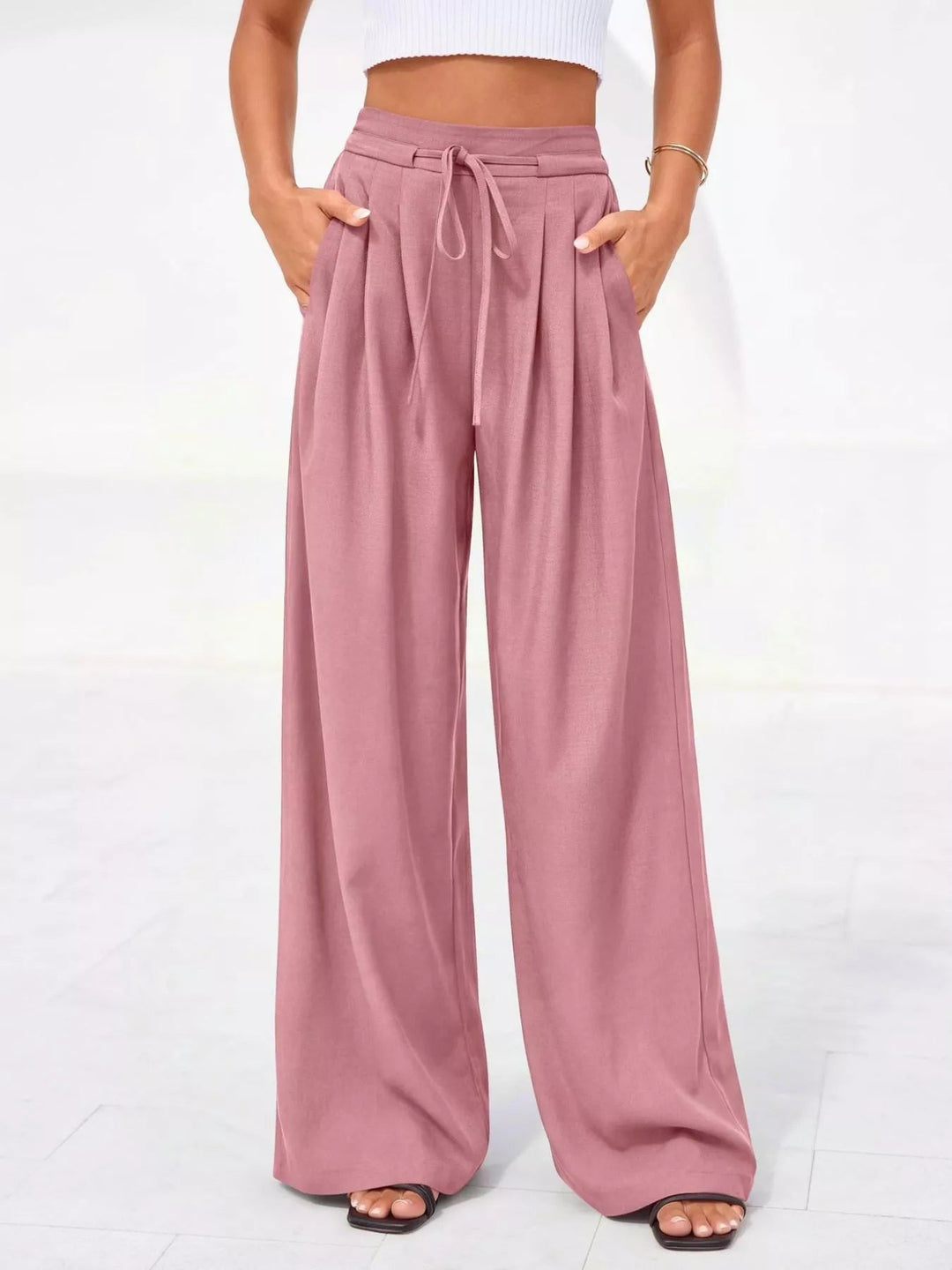 Elegante Damen Hosen mit hoher Taille (3)
