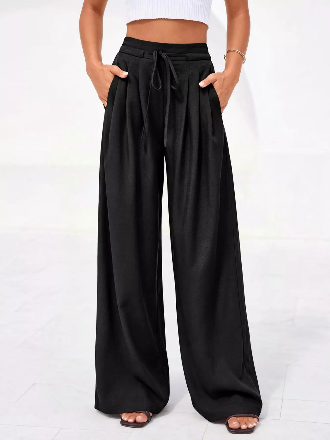 Elegante Damen Hosen mit hoher Taille (6)