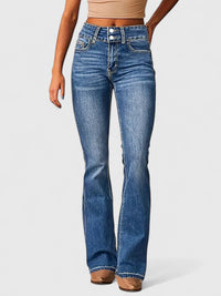 Sophia | Elegante Damen Jeans mit Schlag für Herbst